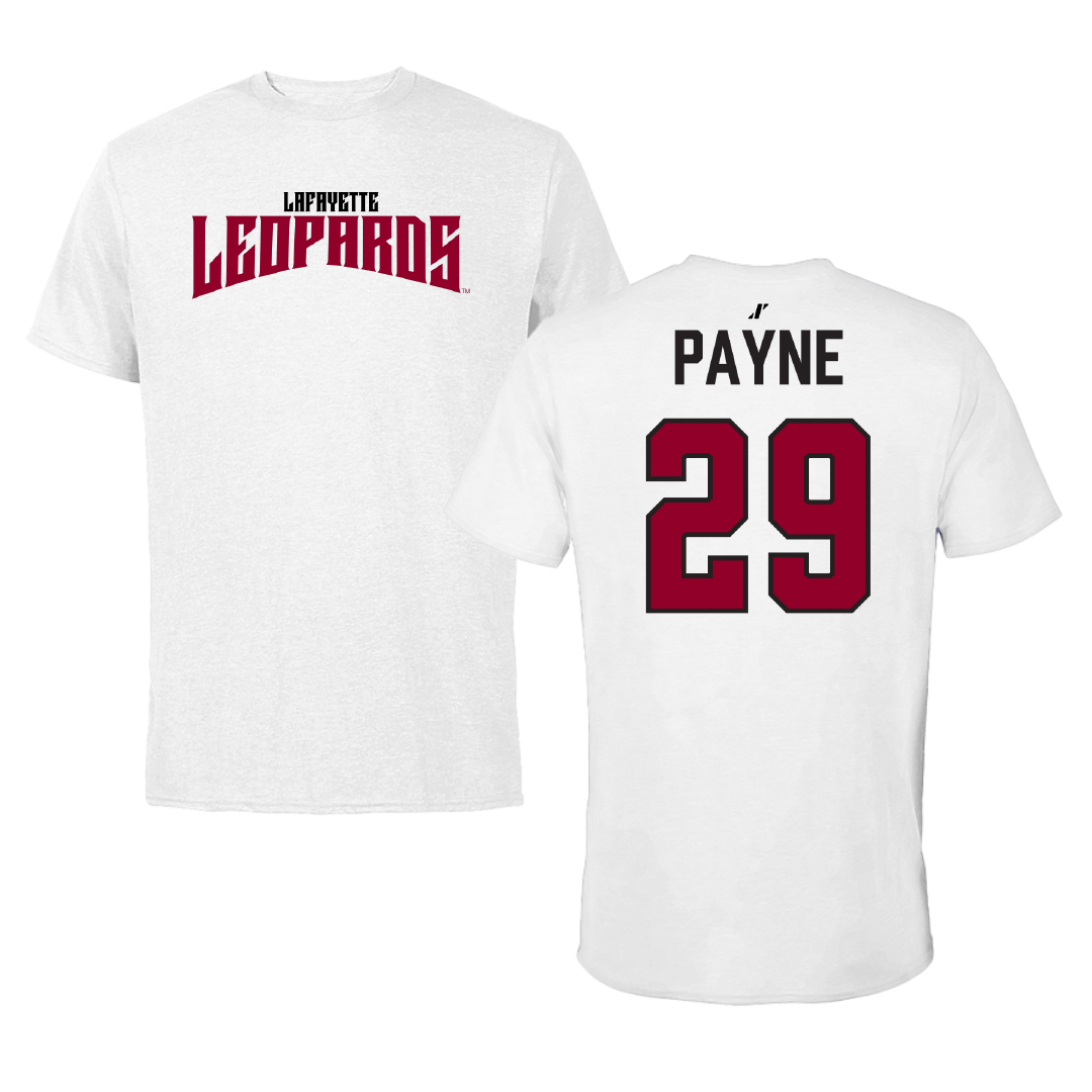 Lafayette College Baseball White Classic Performance Tee - #29 Alex Payne