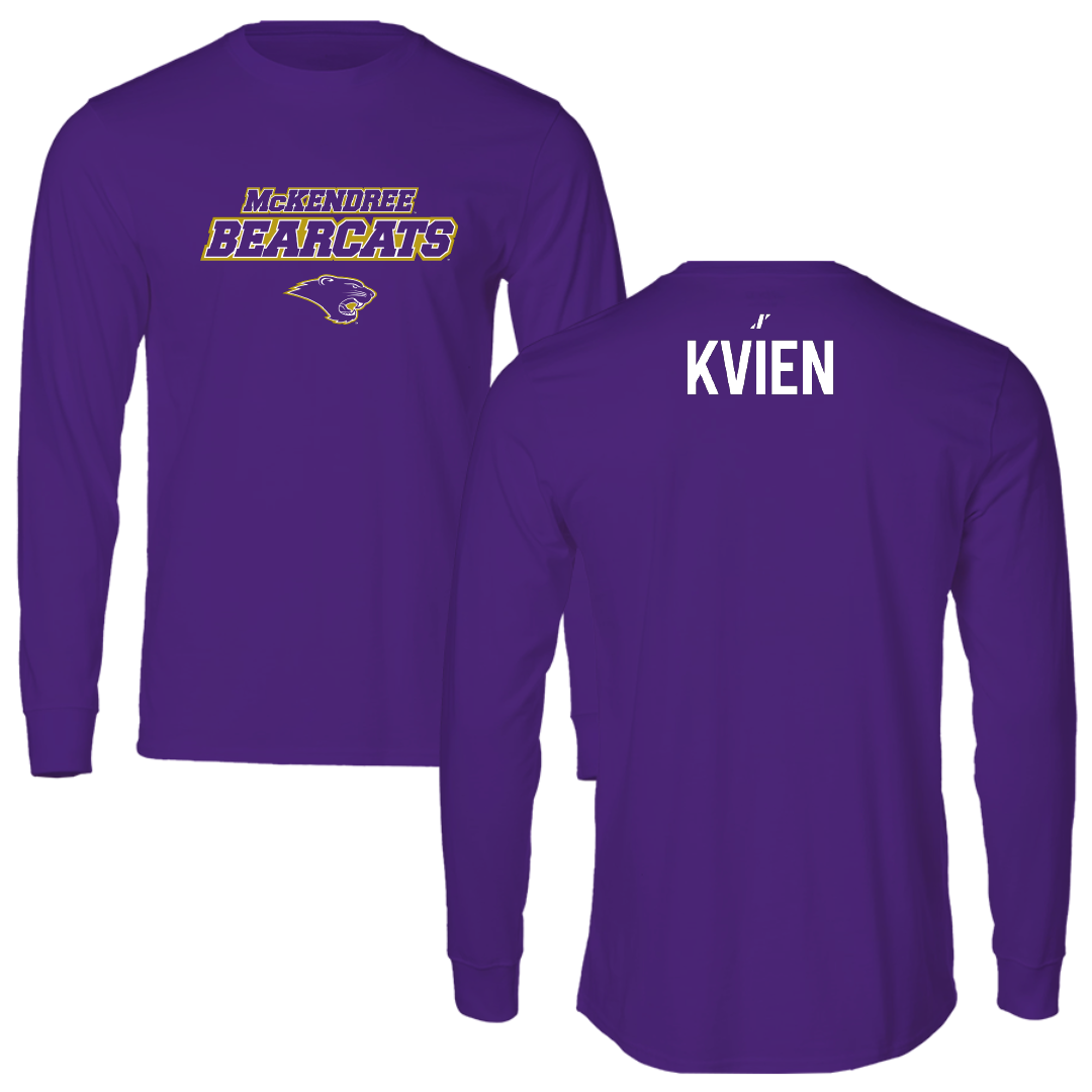 McKendree University Wrestling Purple General Long Sleeve - Logan Kvien