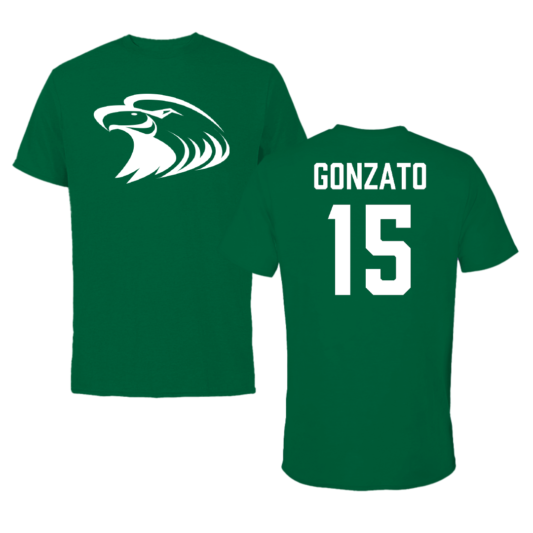 Central Methodist University Volleyball Green Performance Tee - #15 Martina Gonzato
