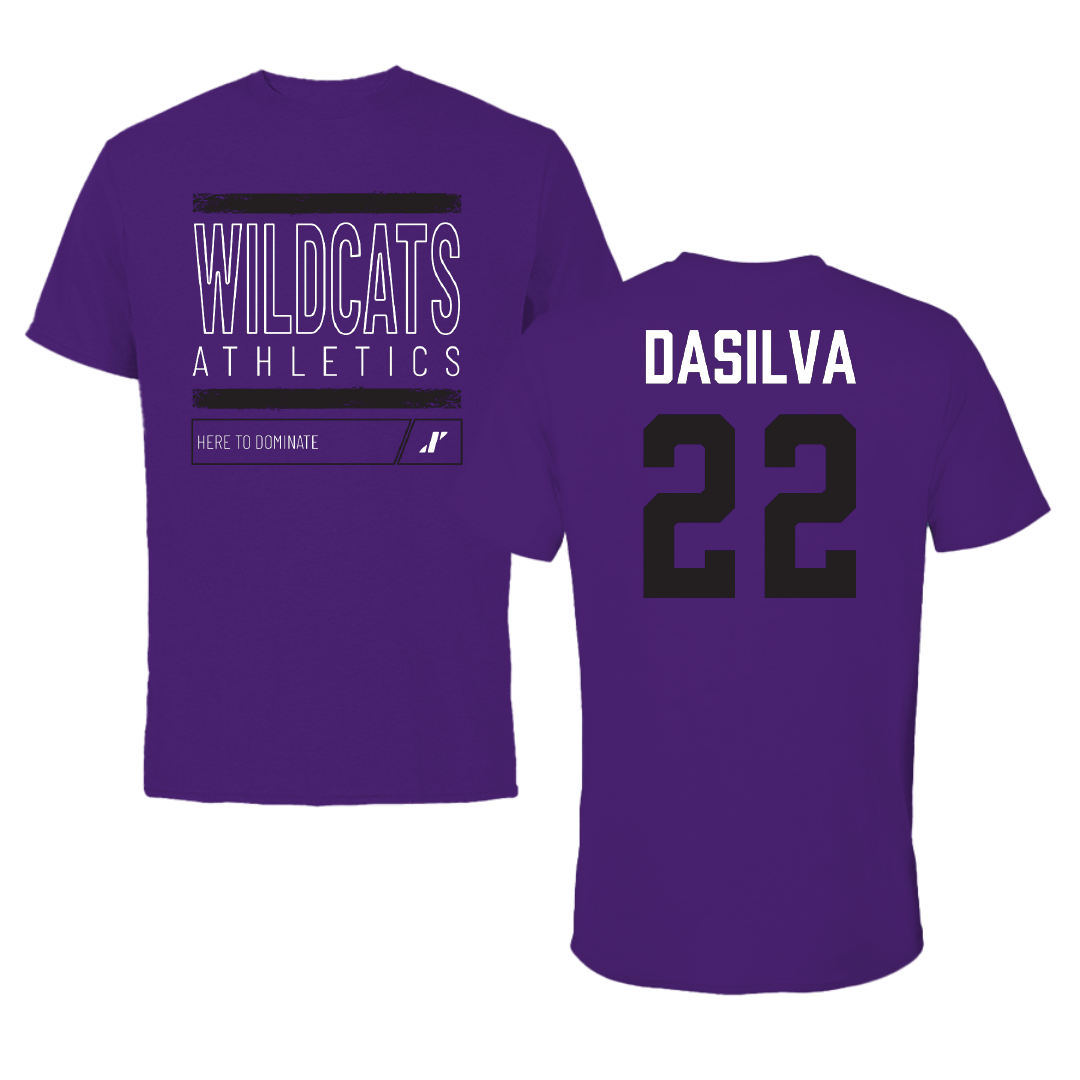 Weber State University Soccer (W) Purple Dominate Performance Tee - #22 Hannah Dasilva