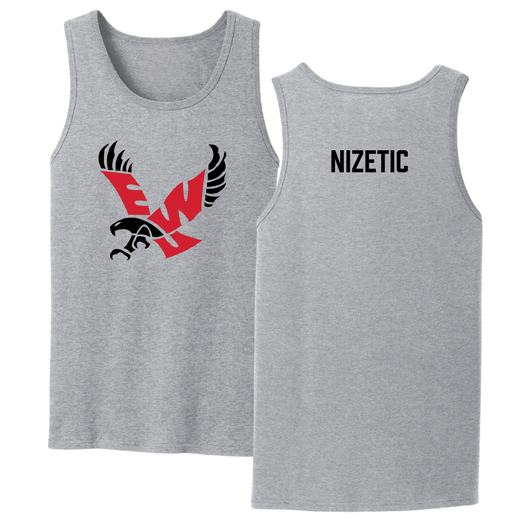 Eastern Washington University Tennis Sport Gray Tank Top - Leandra Nizetic