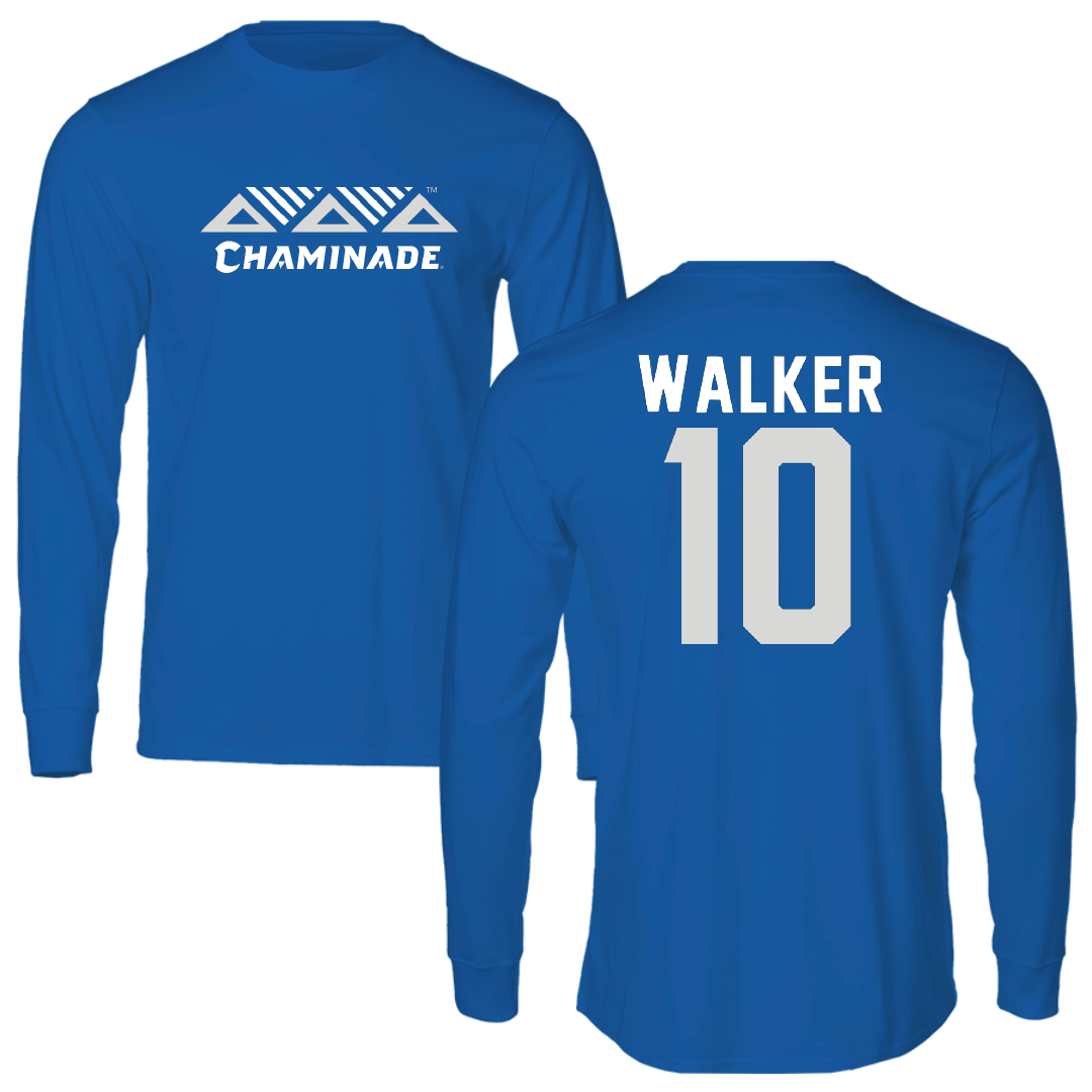Chaminade University Softball Blue Performance Long Sleeve - #10 Ava Walker