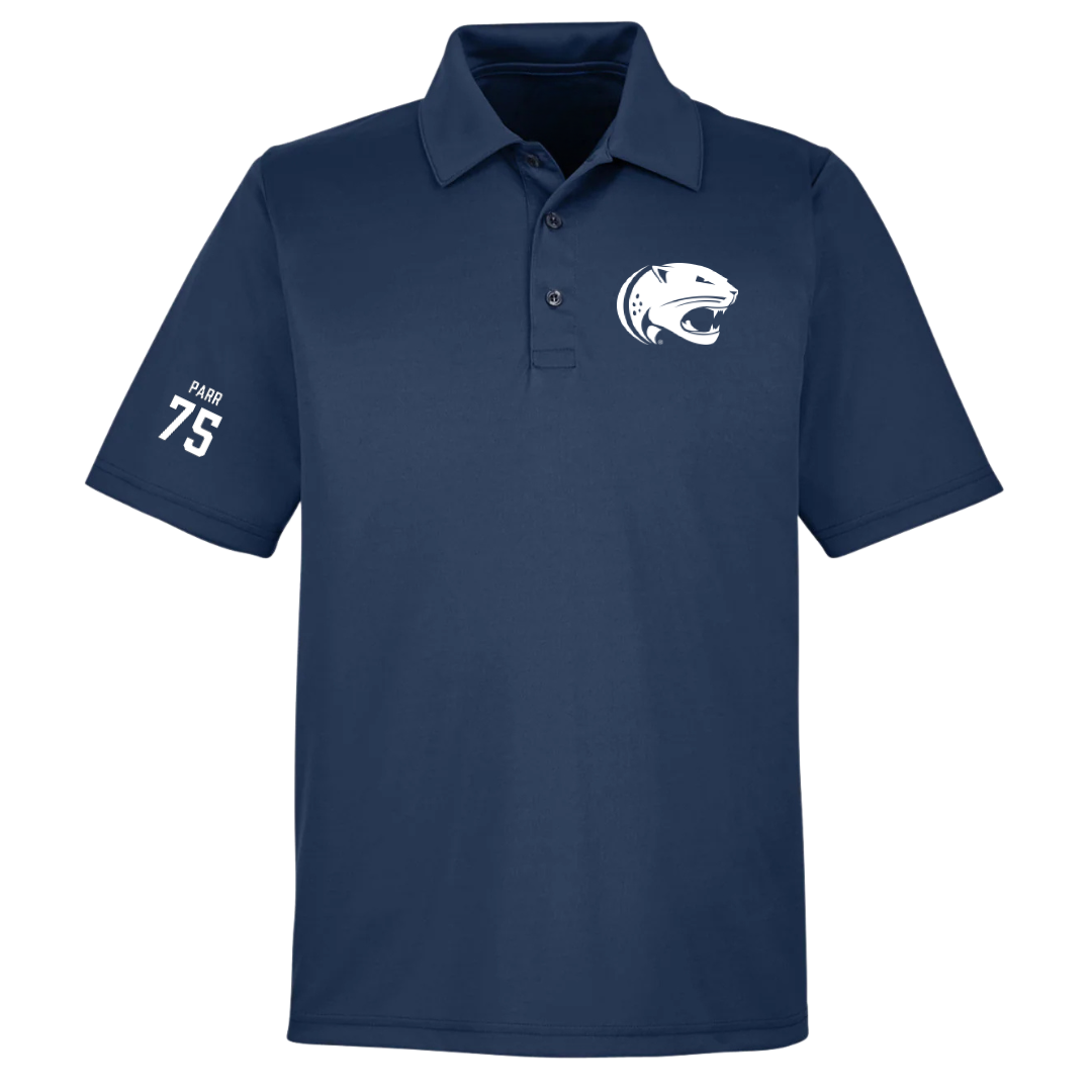 University of South Alabama Football Navy Polo - #75 Damon Parr
