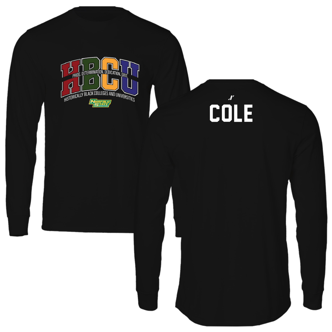 Norfolk State University TF and XC Black HBCU Long Sleeve - Kai Cole