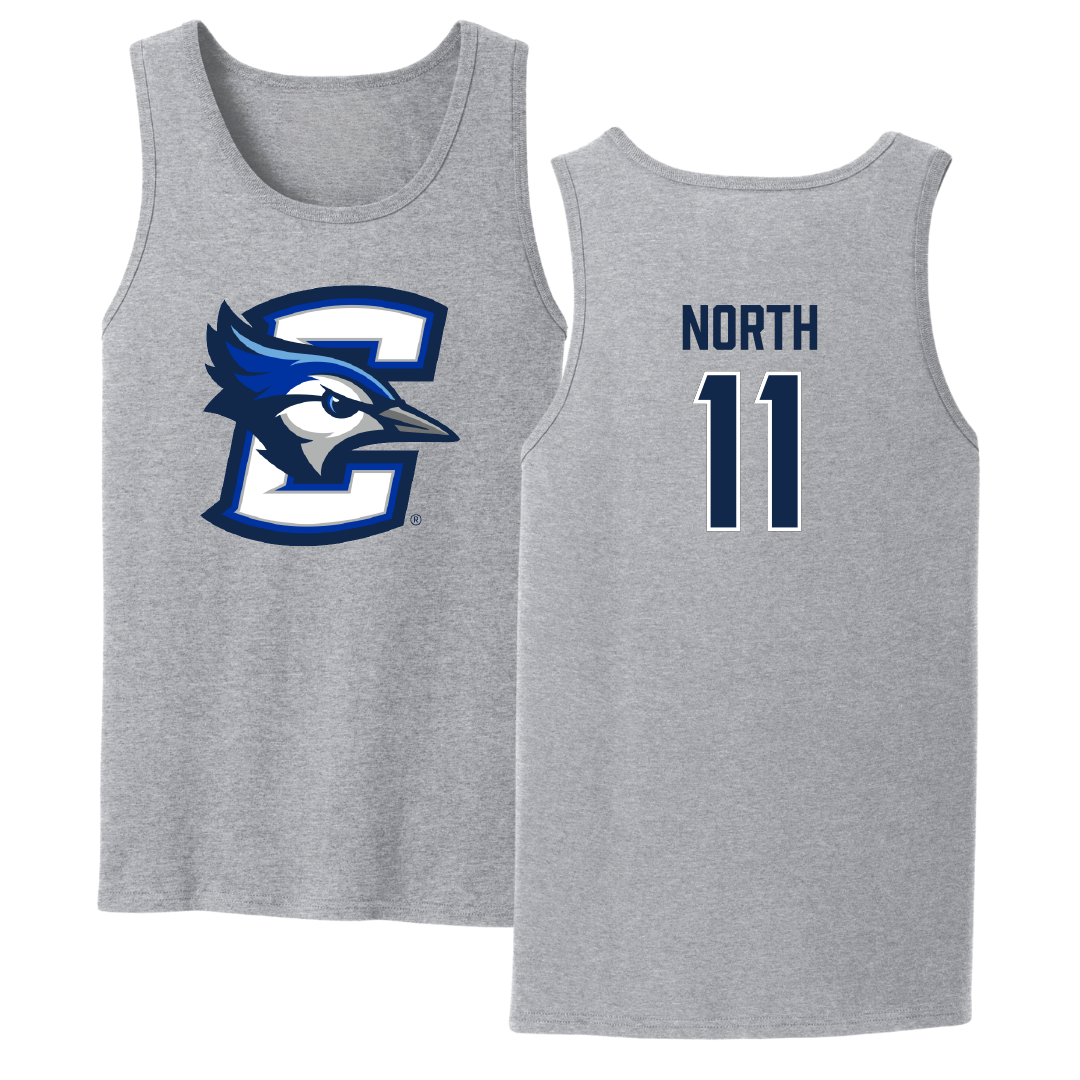 Creighton University Baseball Sport Gray Tank Top - #11 Ben North