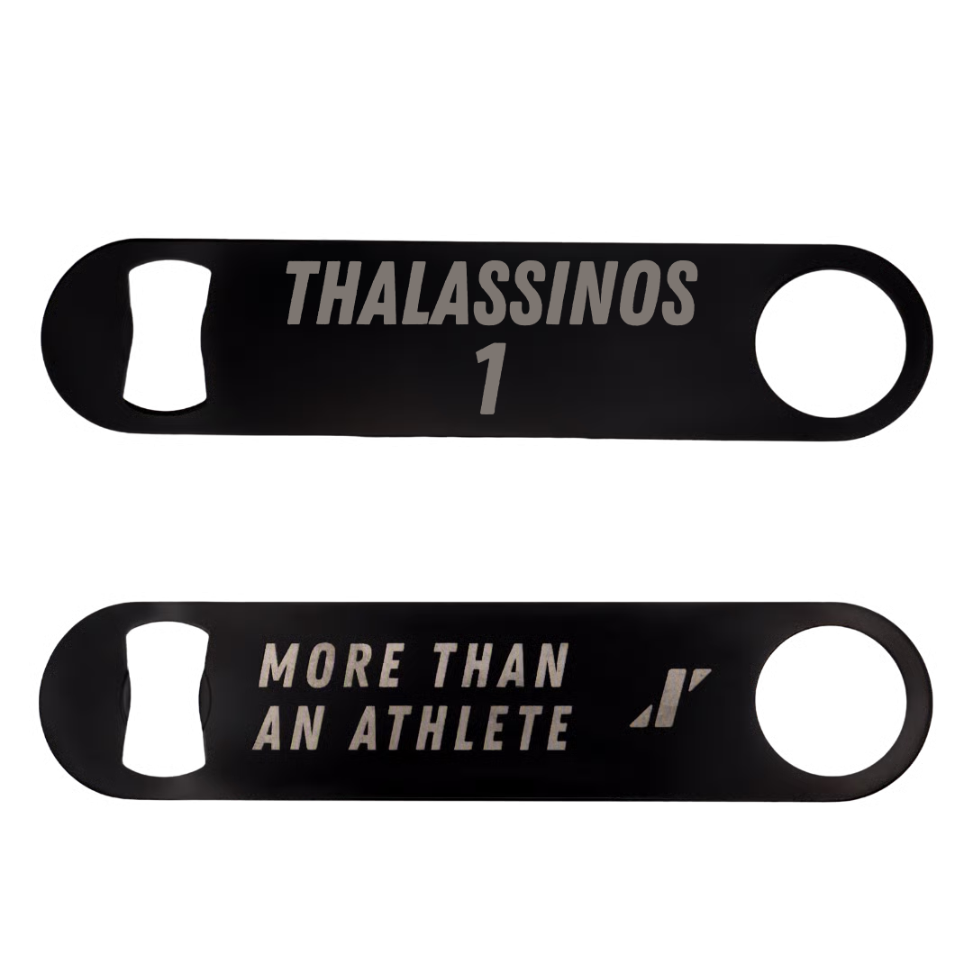 Softball Black Bottle Opener - #1 Marissa Thalassinos