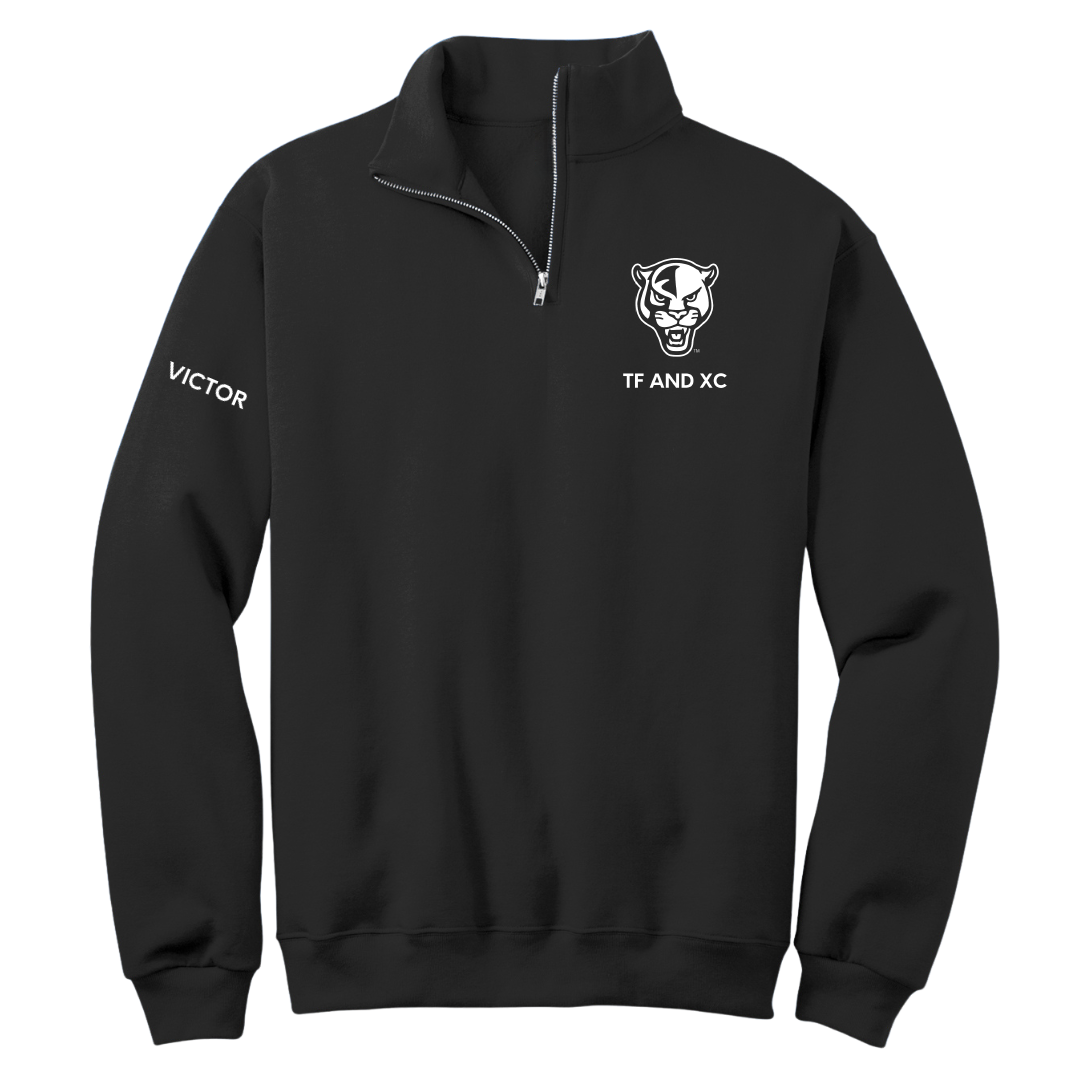 Florida International University TF and XC Black Quarter-Zip - Anouk Victor