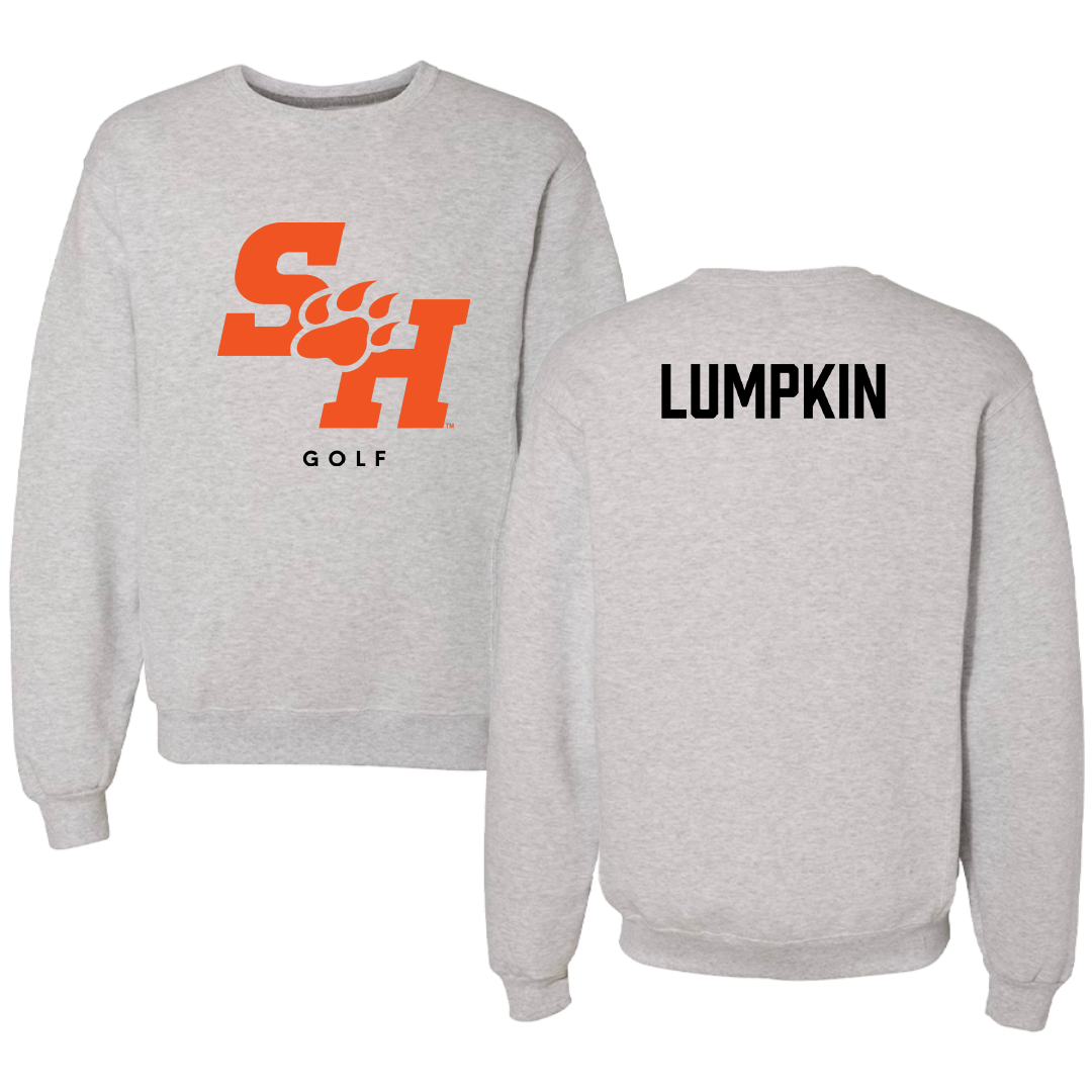 Sam Houston State University Golf (M) Gray Crewneck - Caleb Lumpkin