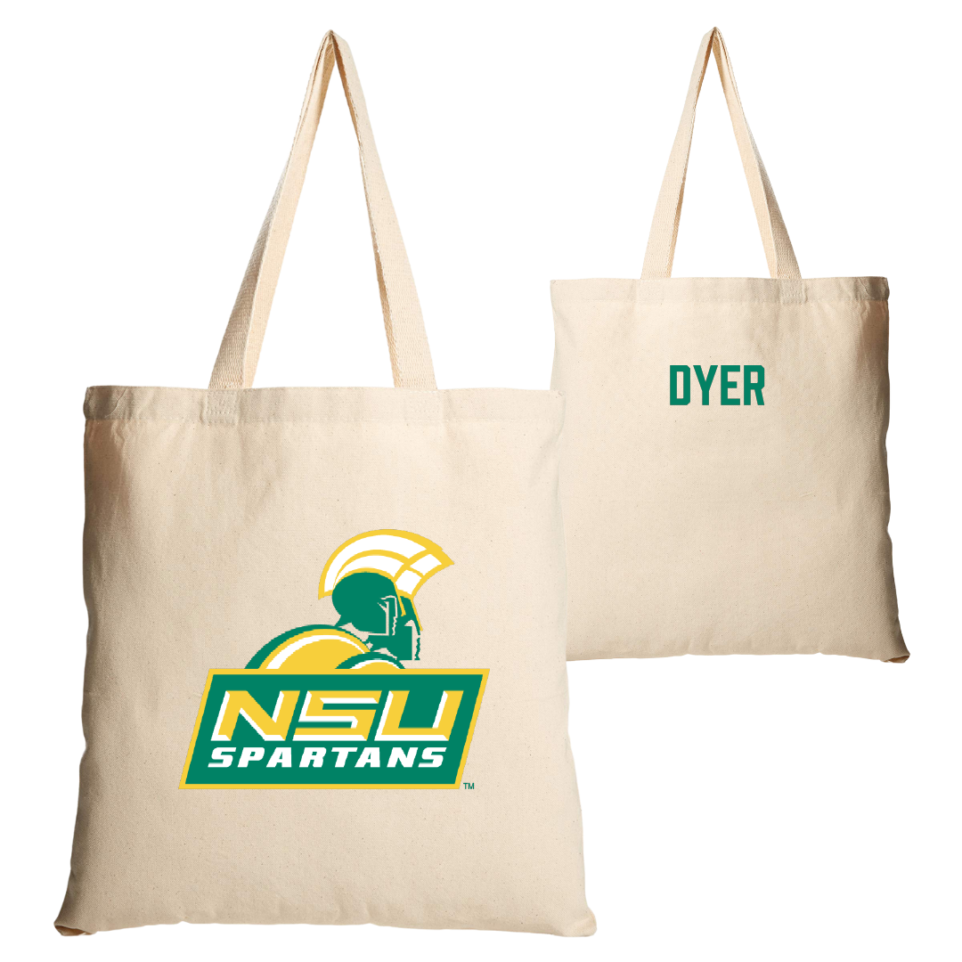 Norfolk State University TF and XC Tan Canvas Tote Bag - Daena Dyer
