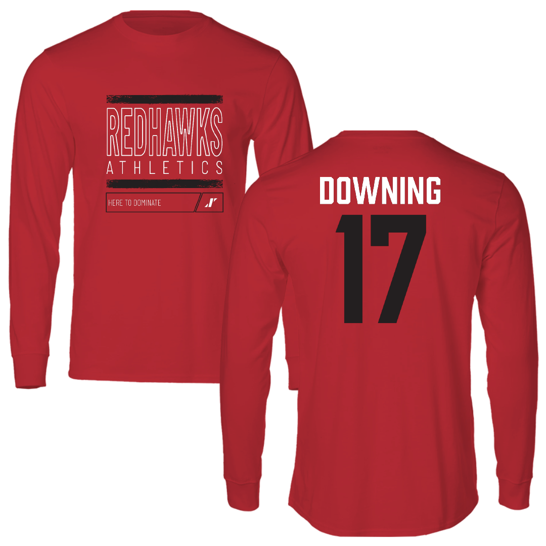 Southeast Missouri State University Football Red Dominate Long Sleeve - #17 Kyron Downing