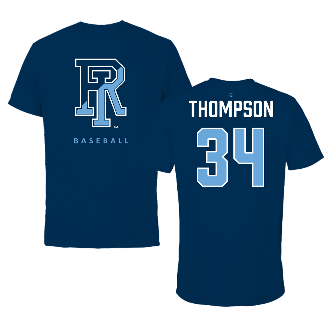 University of Rhode Island Baseball Navy Tee - #34 Ryan Thompson