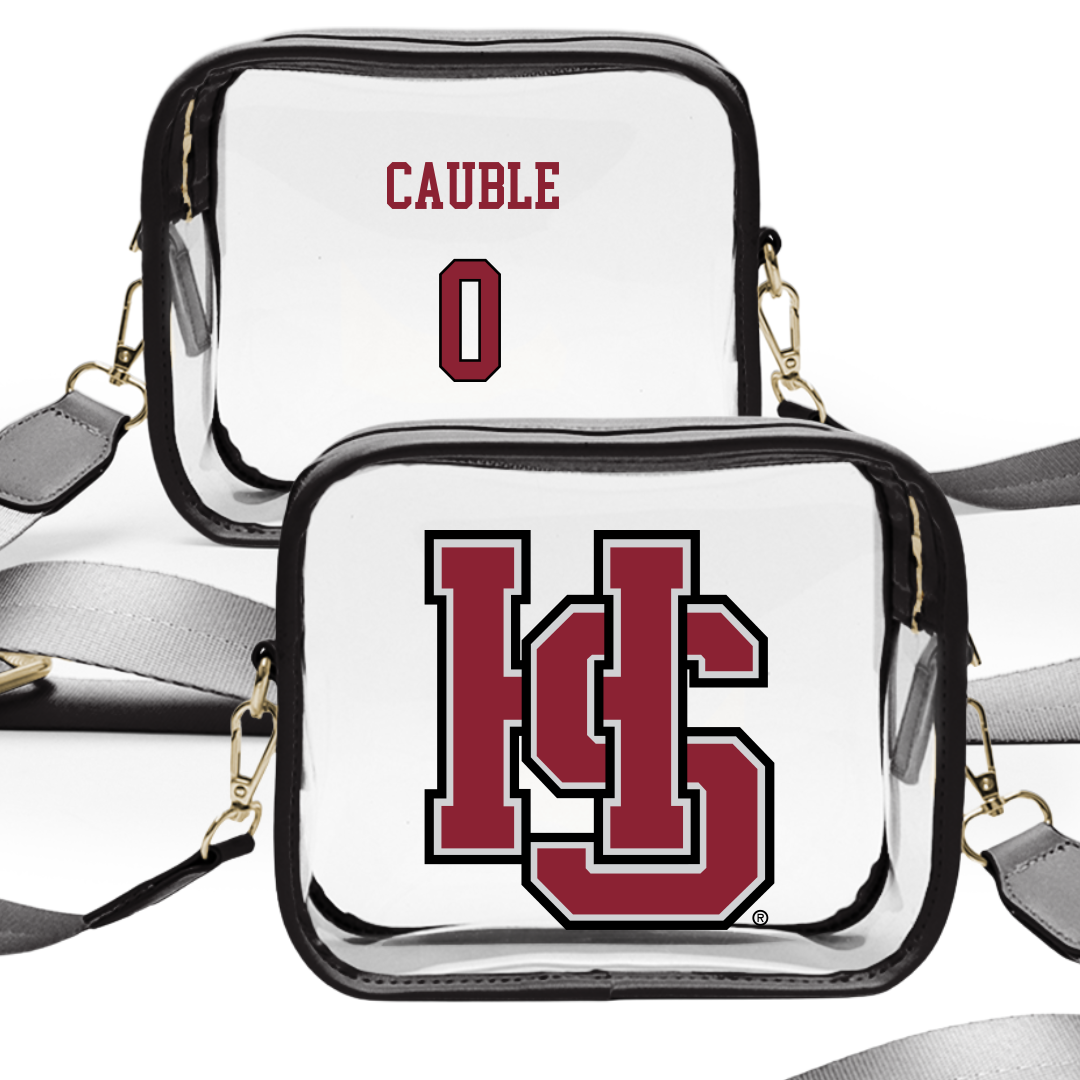 Hampden-Sydney College Basketball (M) Black Clear Stadium Bag - #0 Davis Cauble