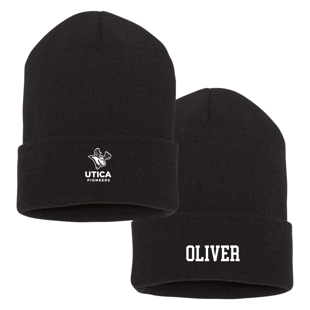 Utica University Soccer (W) Black Beanie - #3 Grace Oliver