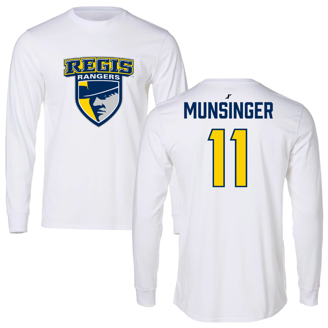 Regis University (Colorado) Lacrosse (W) White Long Sleeve - #11 Krista Munsinger