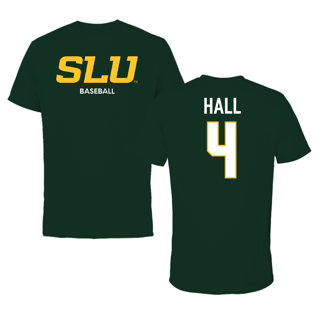 Southeastern Louisiana University Baseball Forest Green Performance Tee - #4 Jude Hall