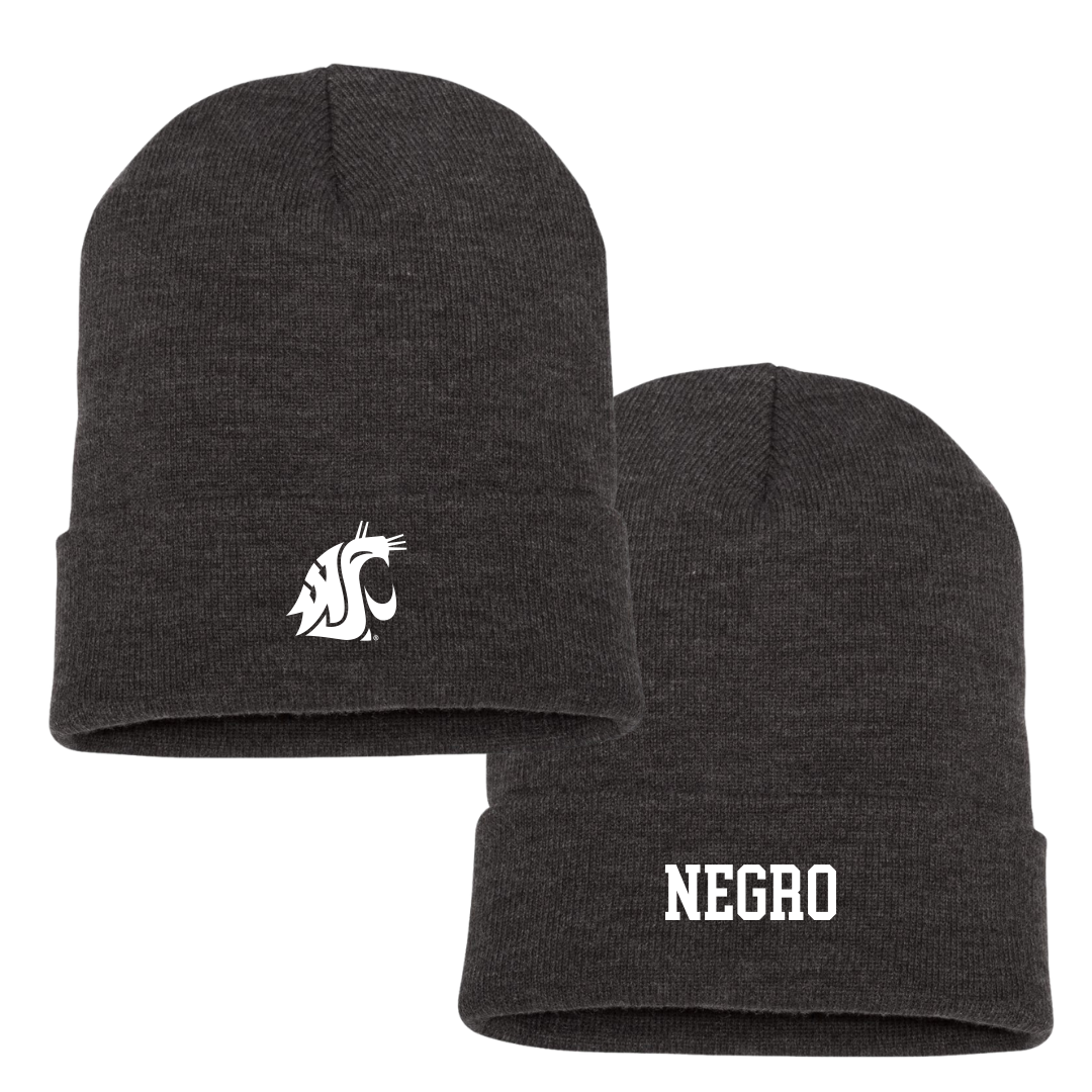 Washington State University TF and XC Dark Gray Beanie - Madisyn Negro