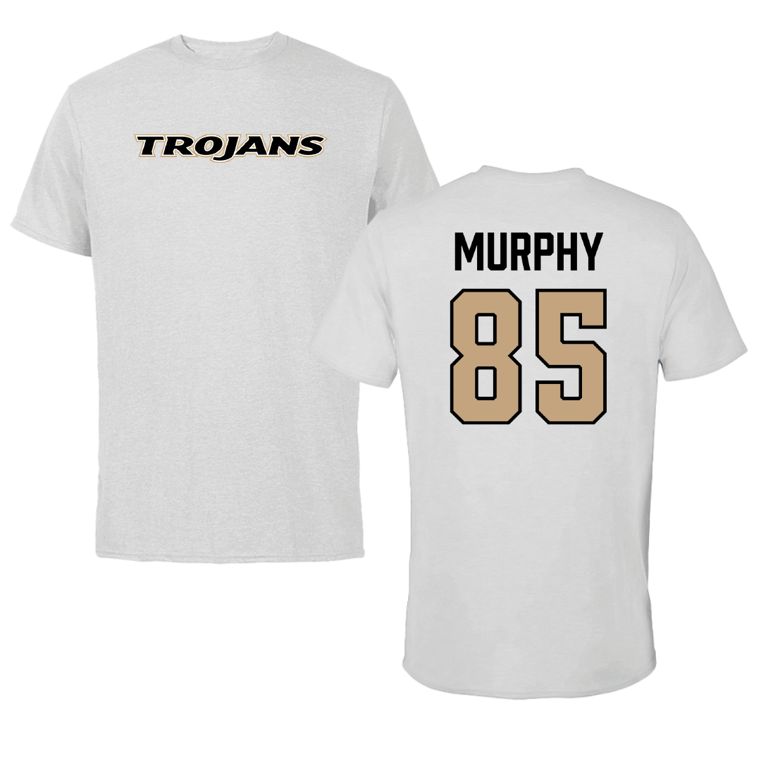Anderson University (South Carolina) Football Light Gray Tee - #85 Jack Murphy