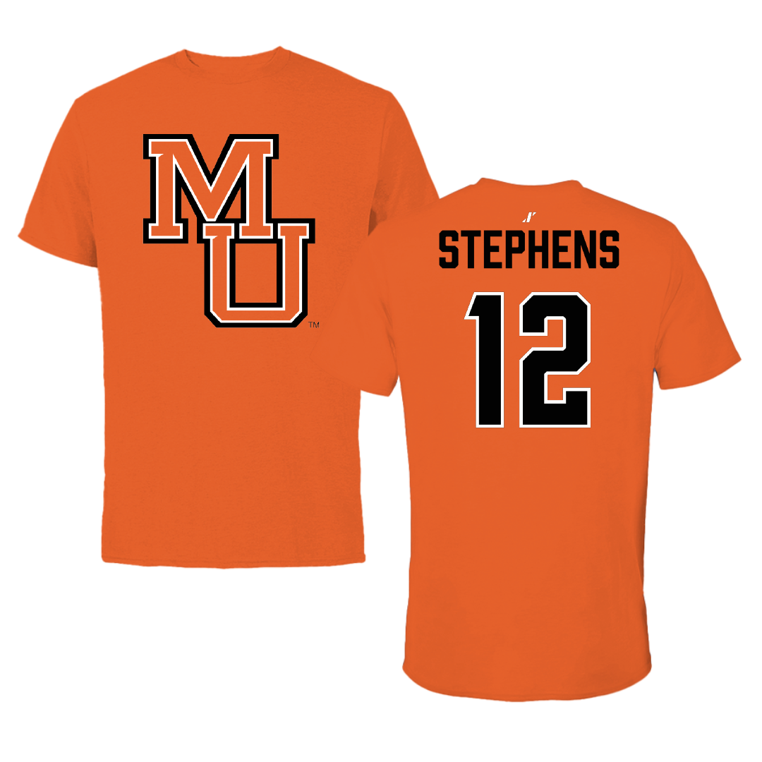 Mercer University Baseball Orange Tee - #12 Eli Stephens
