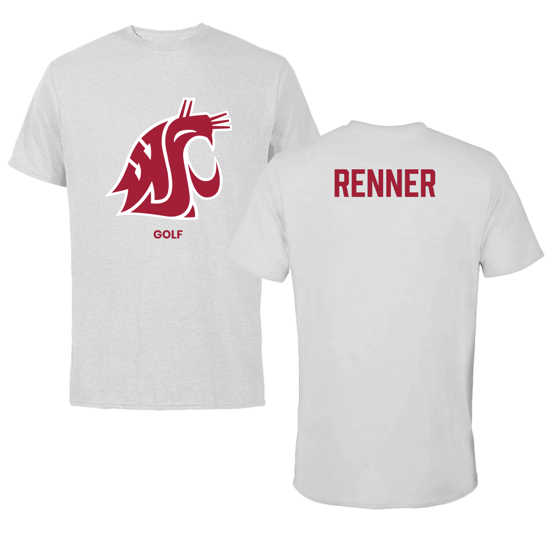 Washington State University Golf (M) Light Gray Tee - Samuel Renner