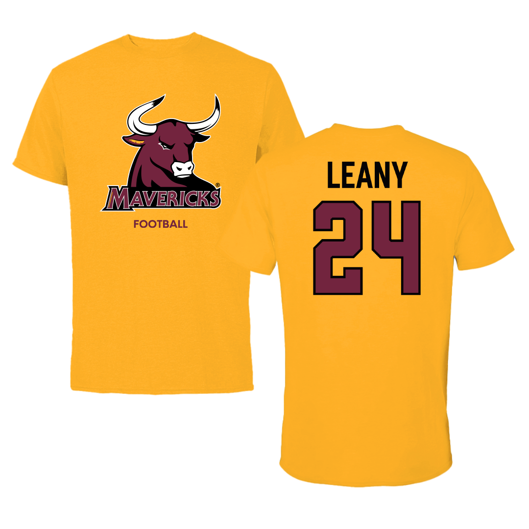 Colorado Mesa University Football Gold Performance Tee - #24 Lex Leany