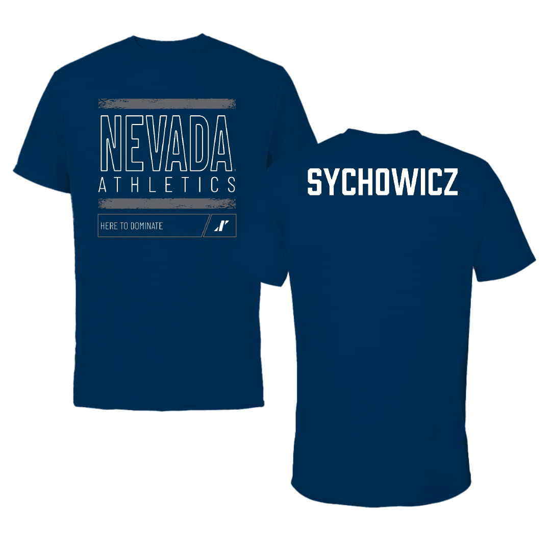University of Nevada Cheer Navy Dominate Tee - Millie Sychowicz