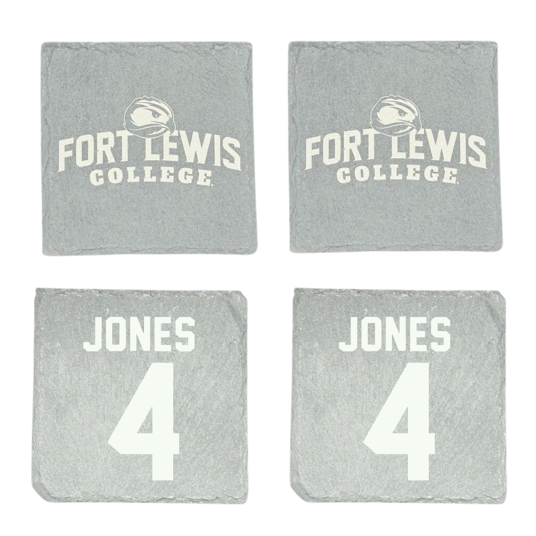 Fort Lewis College Football Stone Coaster (4 Pack)  - #4 Jake Jones