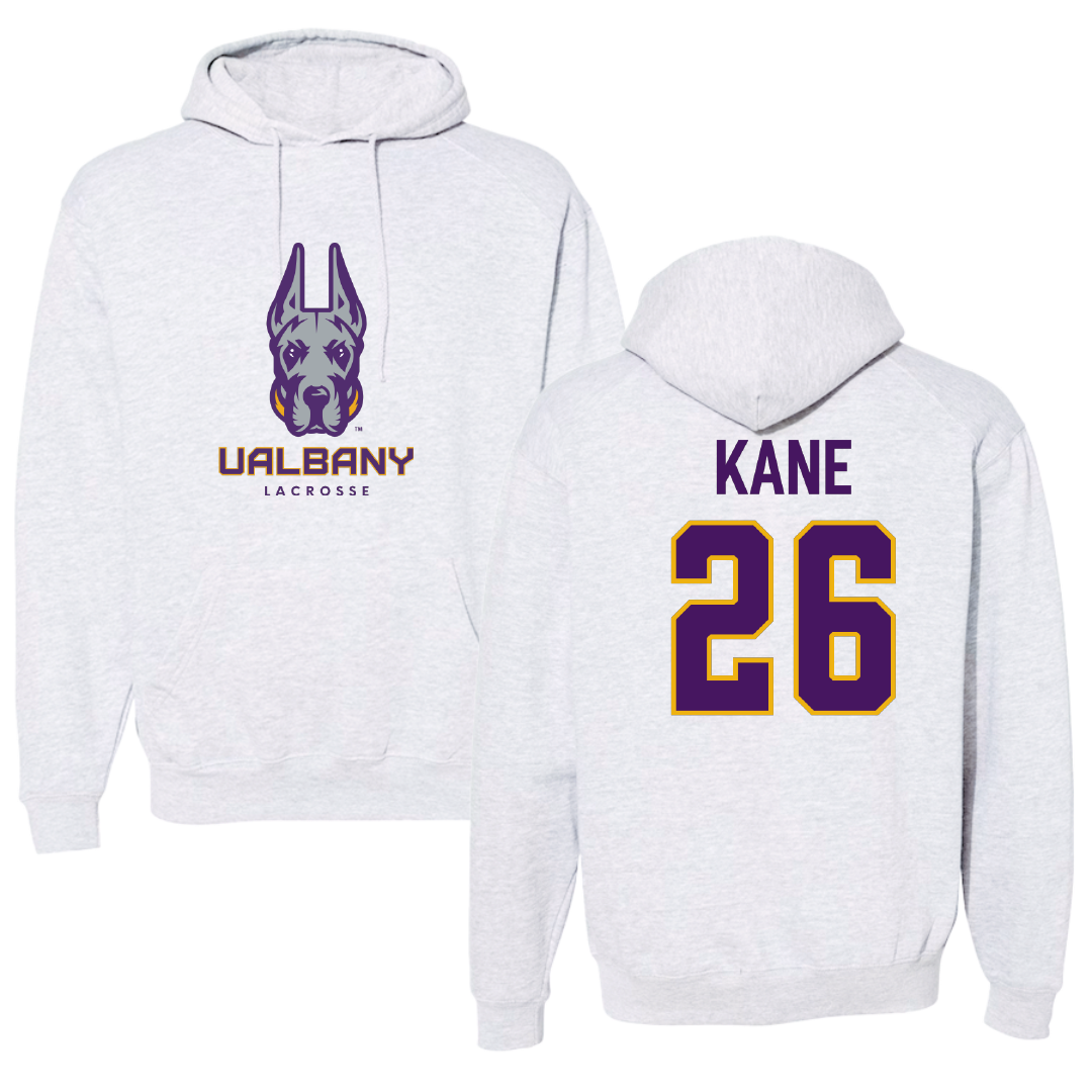 University at Albany Lacrosse Gray Hoodie - #26 Dalton Kane