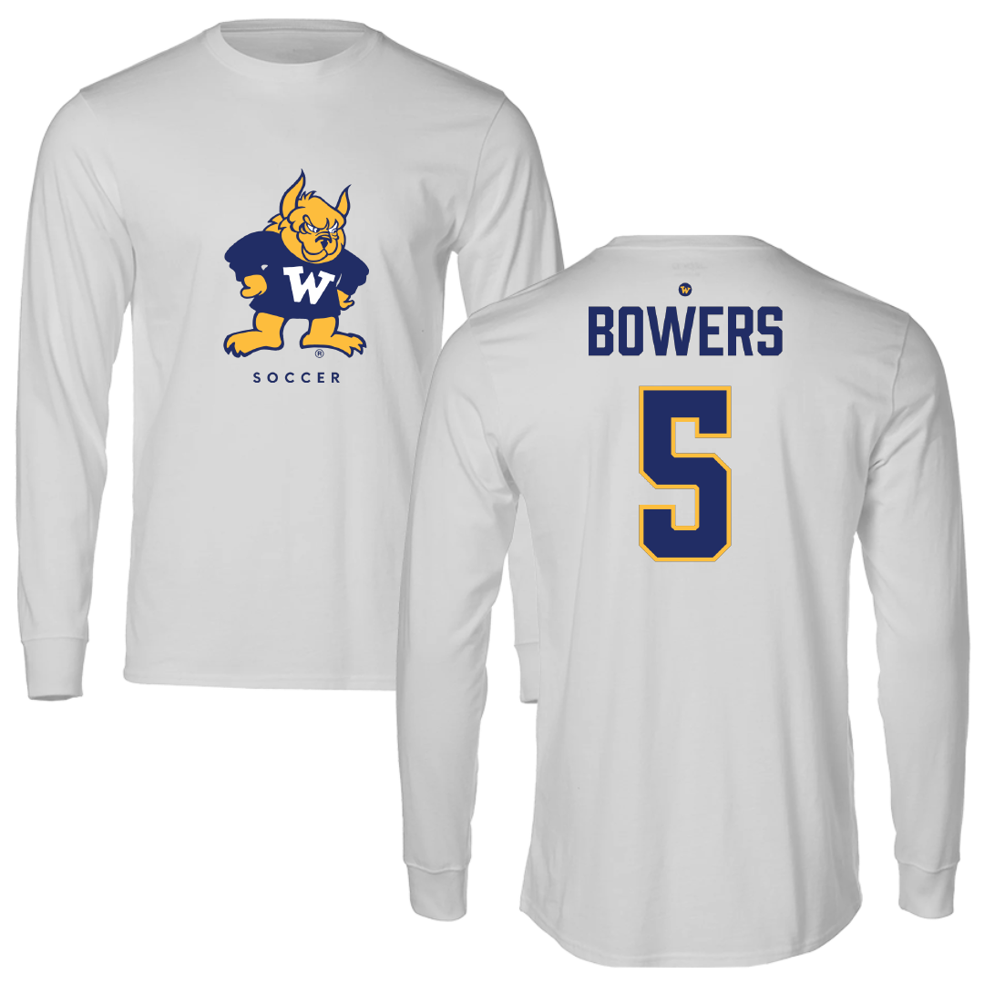 Webster University Soccer (W) Light Gray Long Sleeve - #5 Gemma Bowers