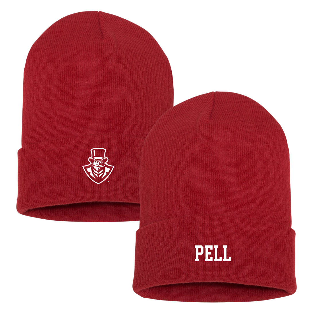 Austin Peay State University Football Red Beanie - #21 Alec Pell