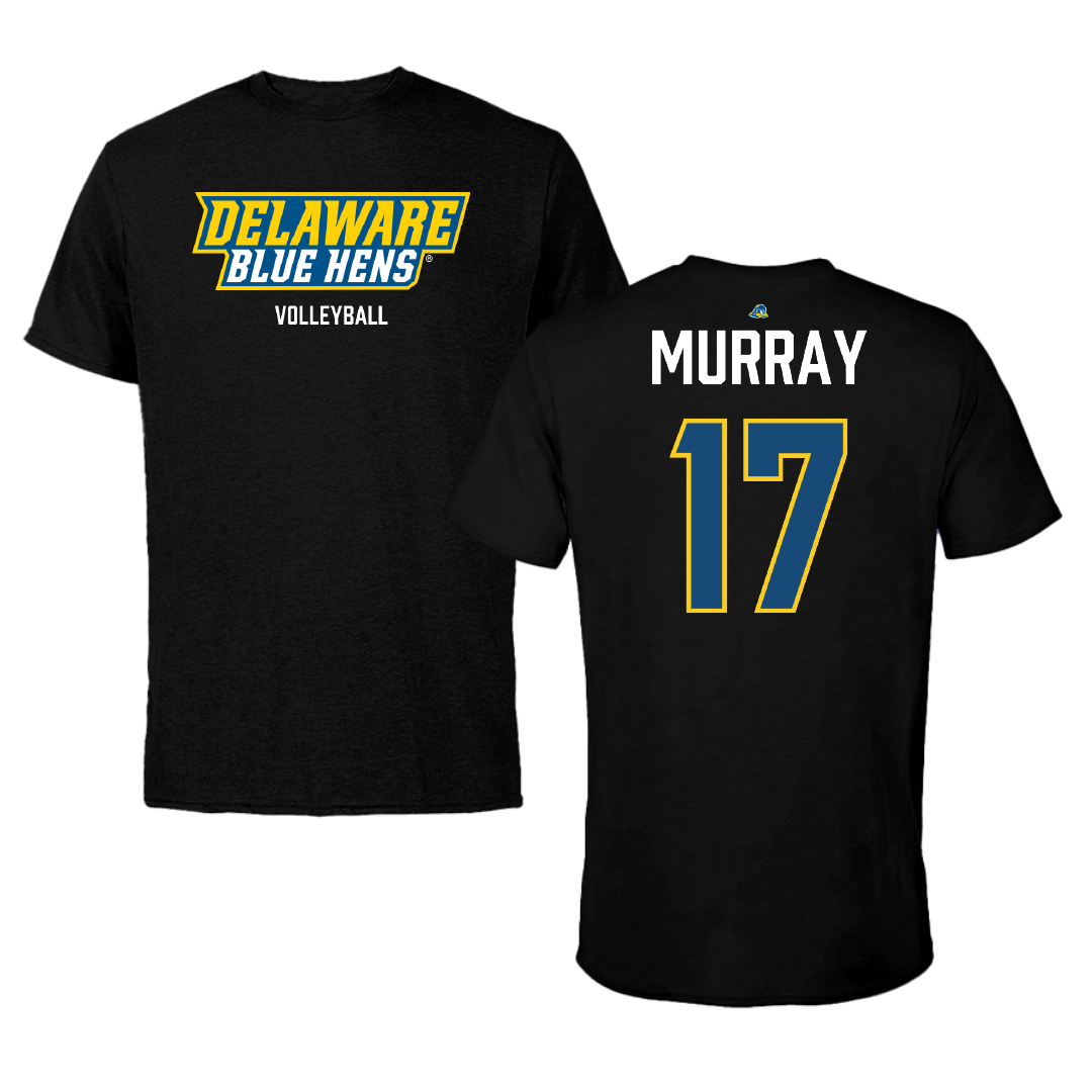 University of Delaware Volleyball (W) Black Performance Tee - #17 Asia Murray