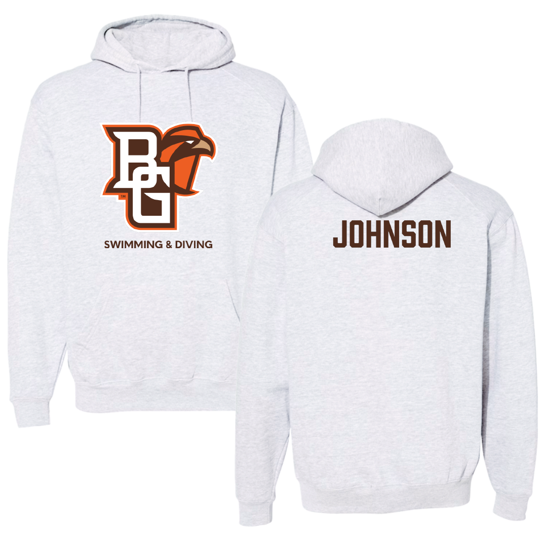 Bowling Green State University Swimming & Diving Light Gray Hoodie - Alexandra Johnson
