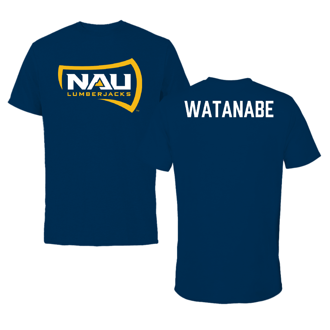 Northern Arizona University Swimming & Diving Navy Lumberjacks Performance Tee - Kokona Watanabe