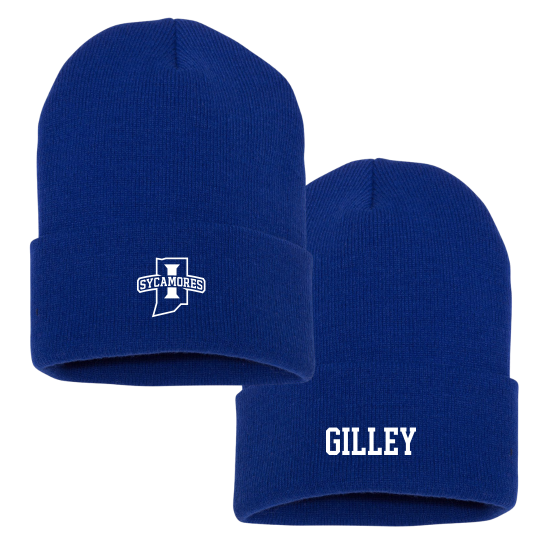Indiana State University Volleyball (W) Blue Beanie - #5 Cadence Gilley