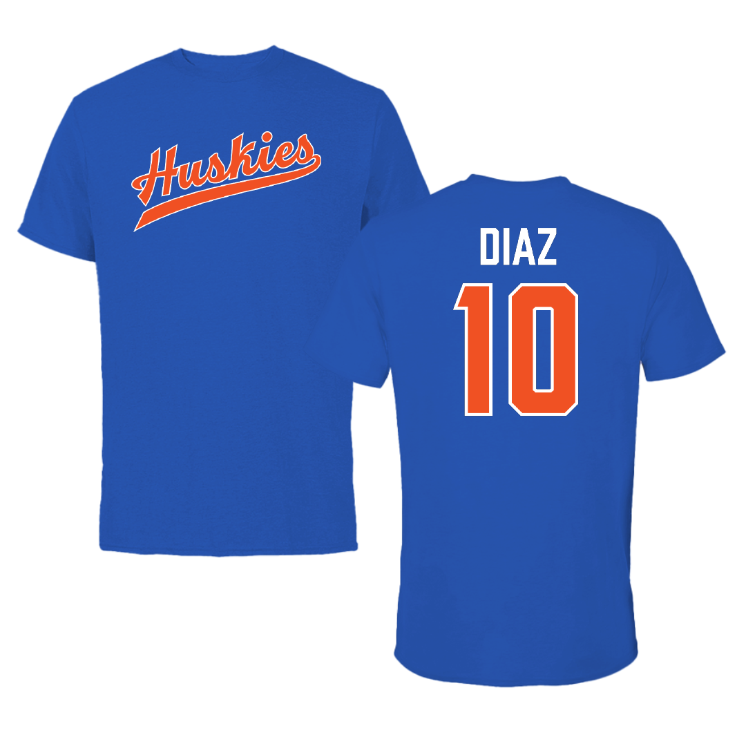 Houston Christian University Soccer True Royal Tee - #10 Jasmine Diaz