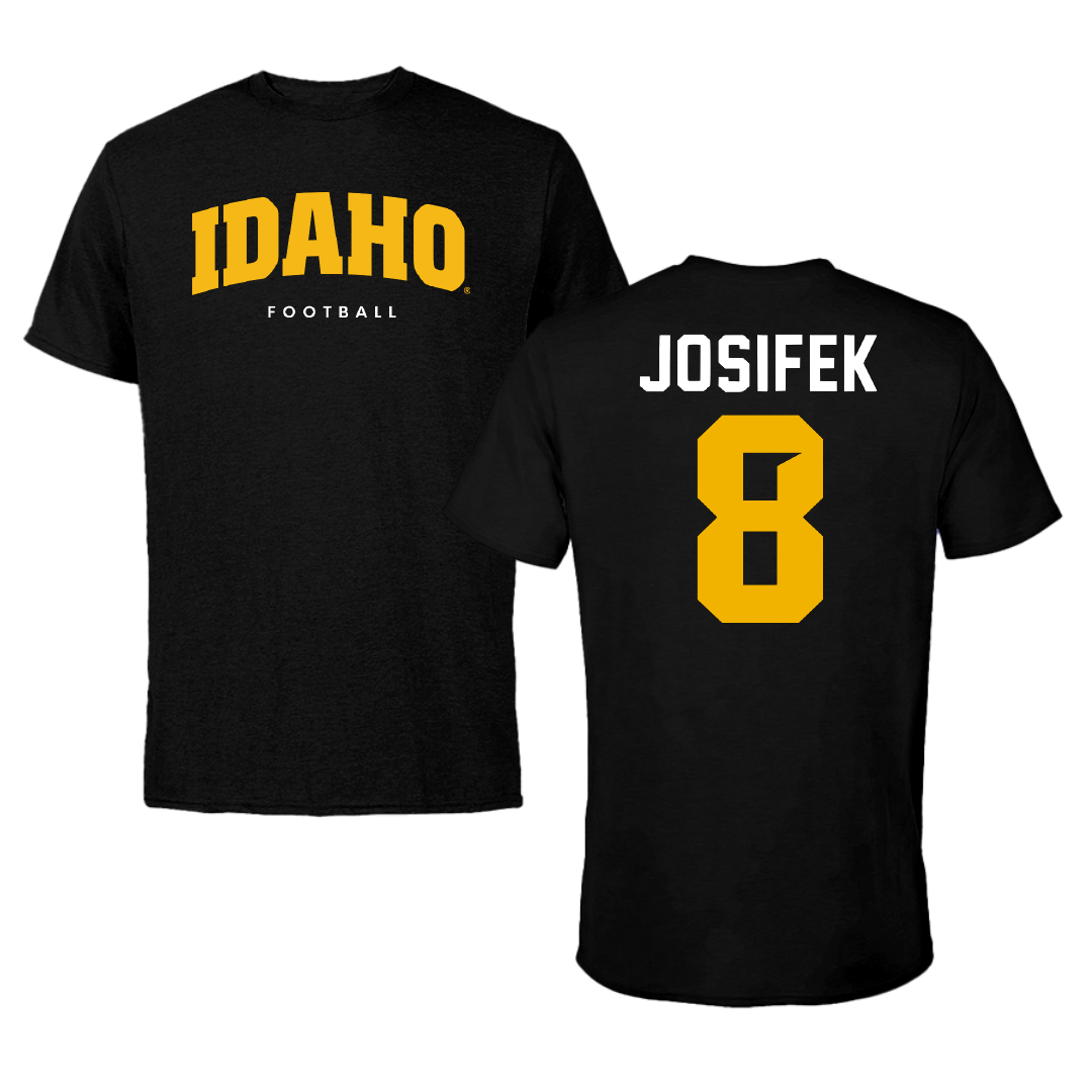 University of Idaho Football Black Idaho Tee - #8 Nicholas Josifek
