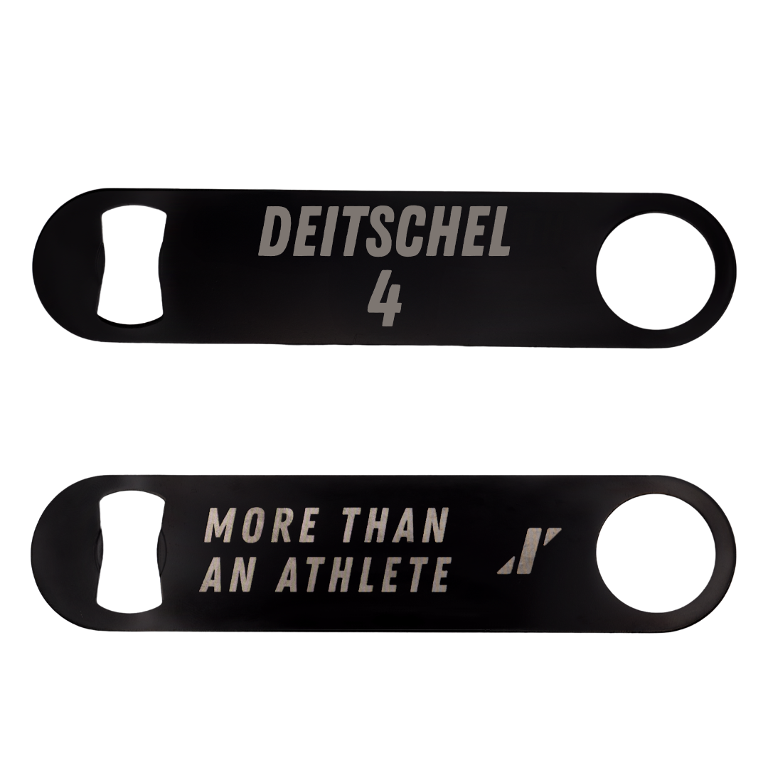 Tiffin University Baseball Black Bottle Opener - #4 Adam Deitschel