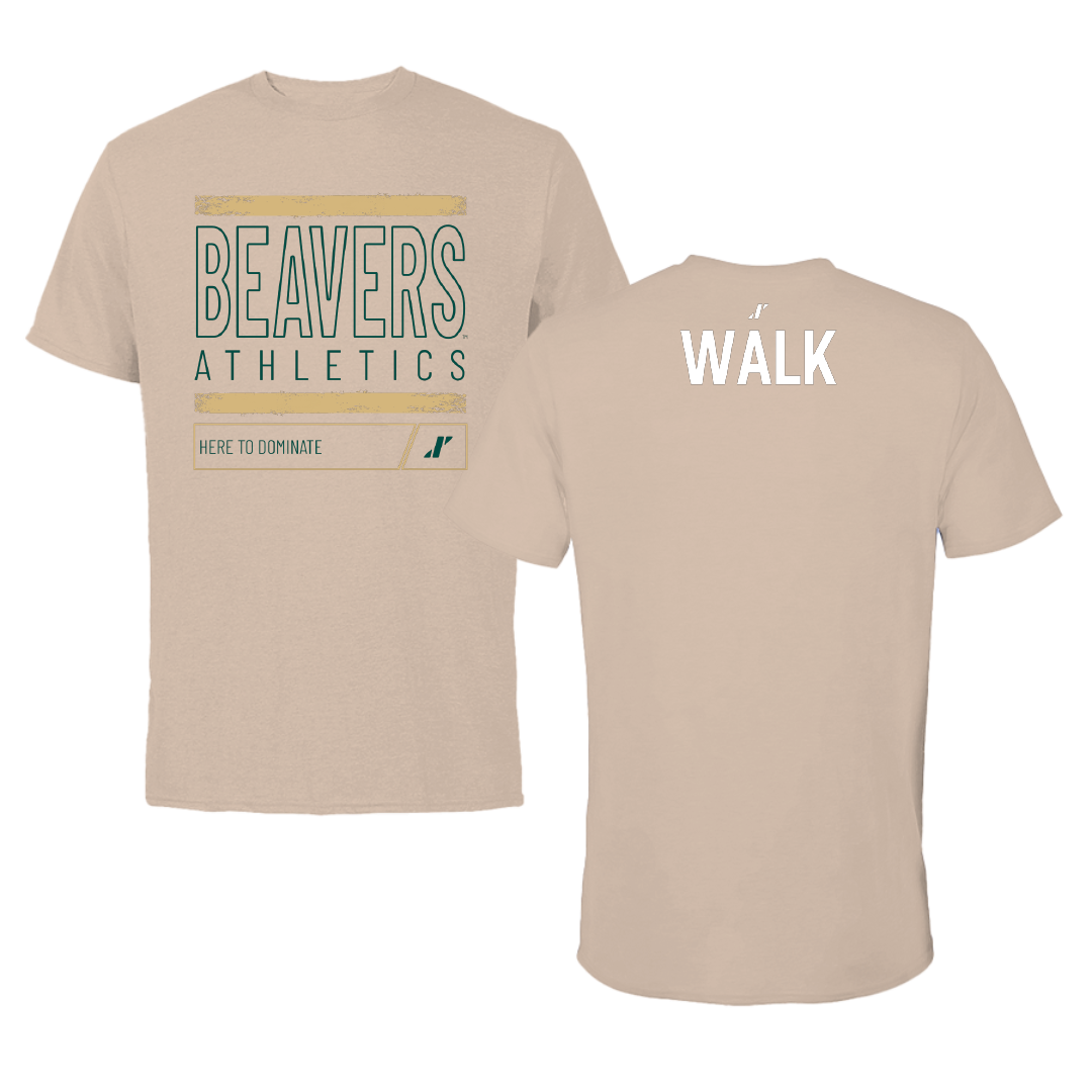 Bemidji State University Football Tan Dominate Tee - Maddox Walk