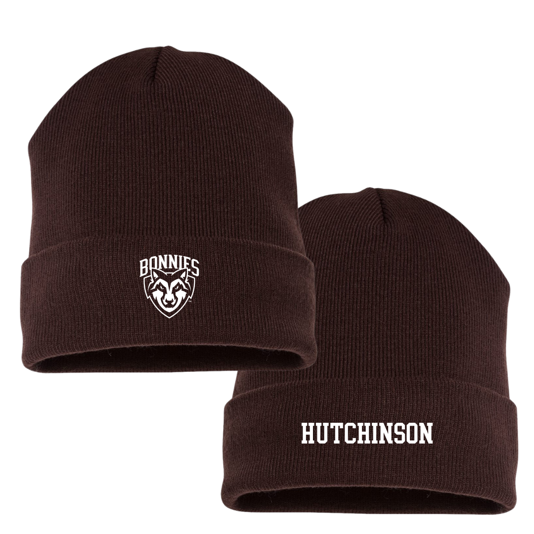St. Bonaventure University Swimming & Diving Brown Beanie - Davis Hutchinson