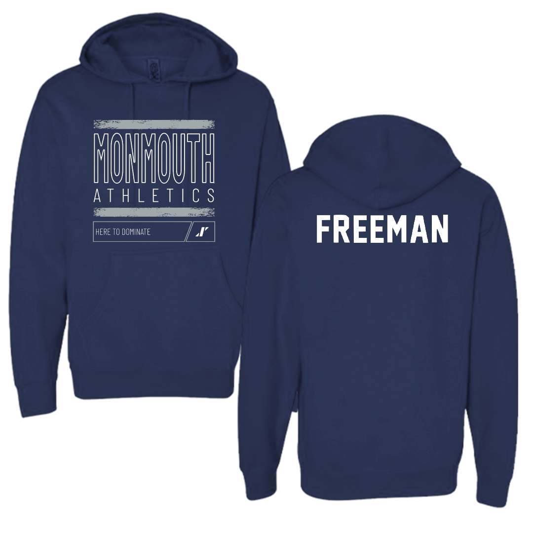 Monmouth University TF and XC Navy Dominate Hoodie - Will Freeman