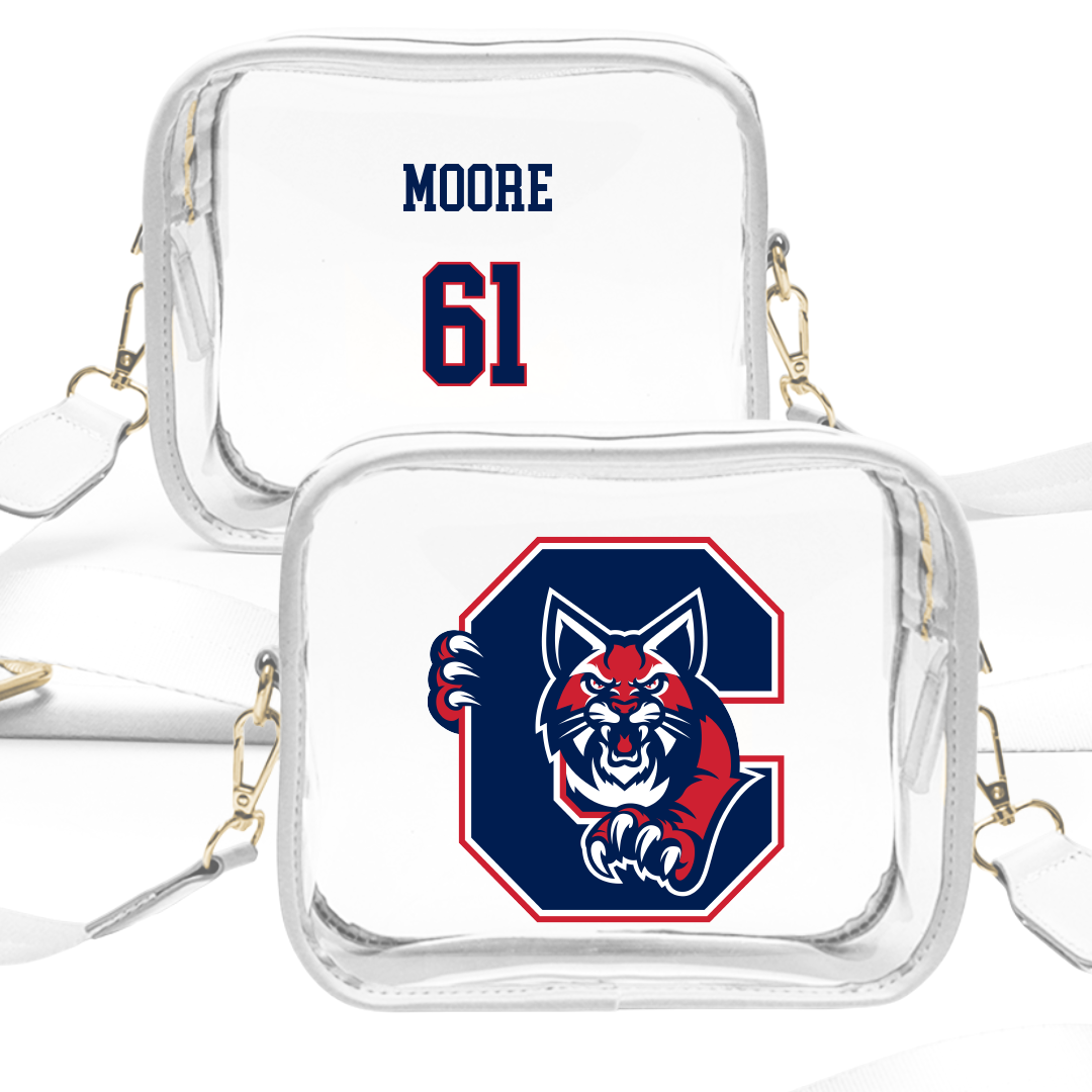 Catawba College Football White Clear Stadium Bag - #61 Gavin Moore