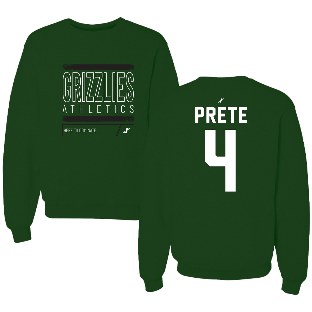 Adams State University Soccer Forest Green Dominate Crewneck - #4 Brianna Prete