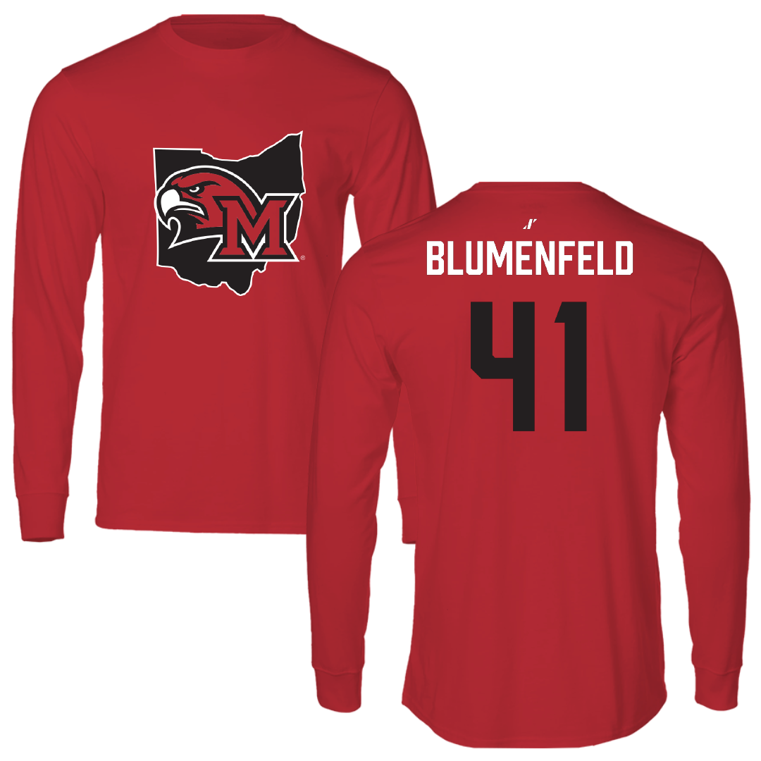 Miami University (Ohio) Basketball Red State Performance Long Sleeve - #41 Brooke Blumenfeld