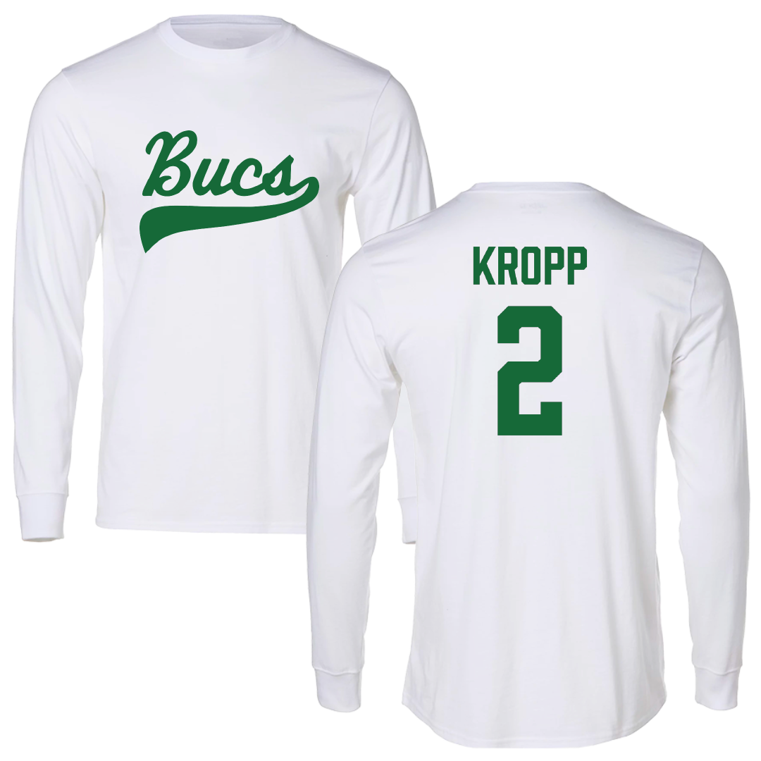 Shelton State Community College Baseball White Performance Long Sleeve - #2 Cody Kropp