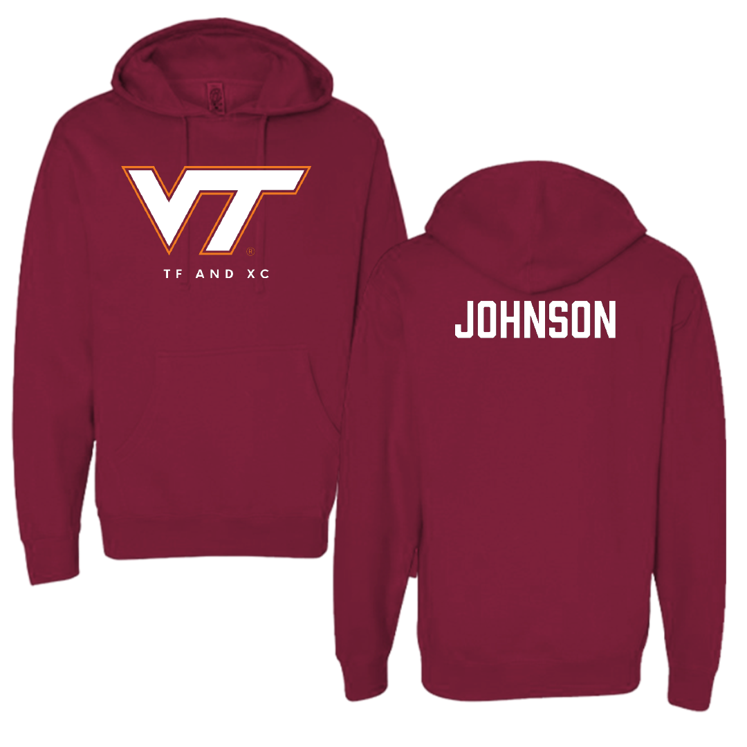 Virginia Tech TF and XC Maroon Hoodie - Janiya Johnson