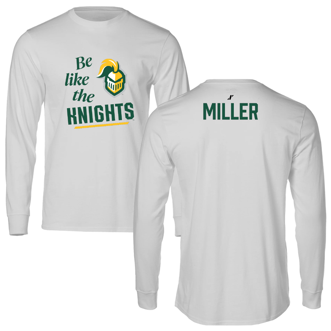 New Jersey City University Wrestling (W) Light Gray Be Like Us Long Sleeve - Gabrielle Miller