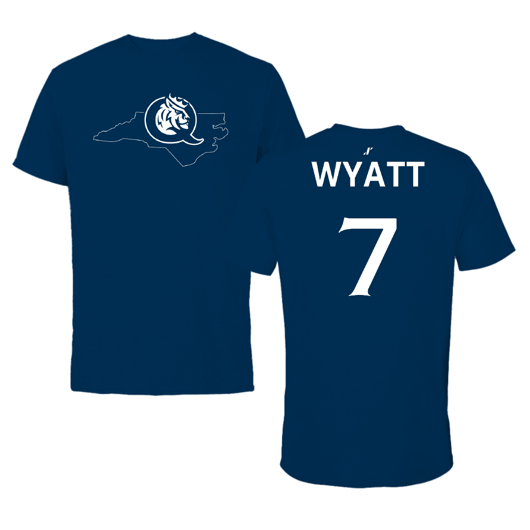 Queens University of Charlotte Lacrosse (W) Navy State Tee - #7 Sienna Wyatt
