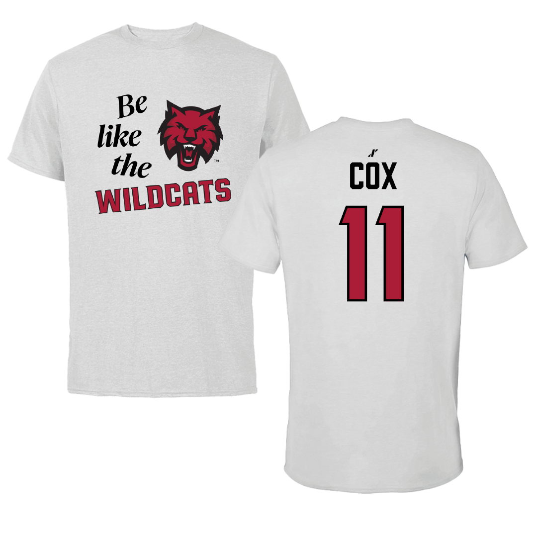 Central Washington University Volleyball Light Gray Be Like Us Performance Tee - #11 Lacy Cox