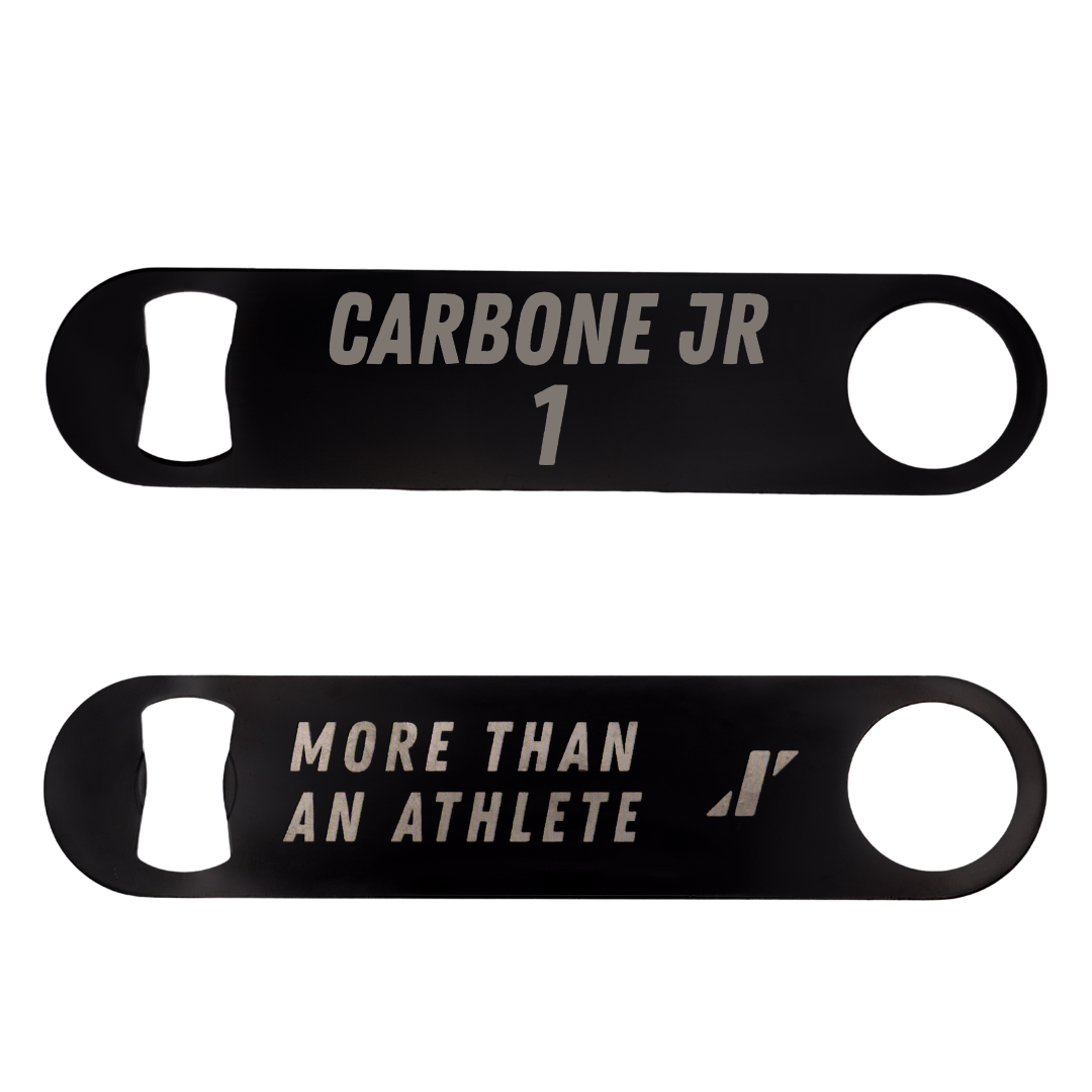 Dean College Lacrosse Black Bottle Opener - #1 Chris Carbone Jr