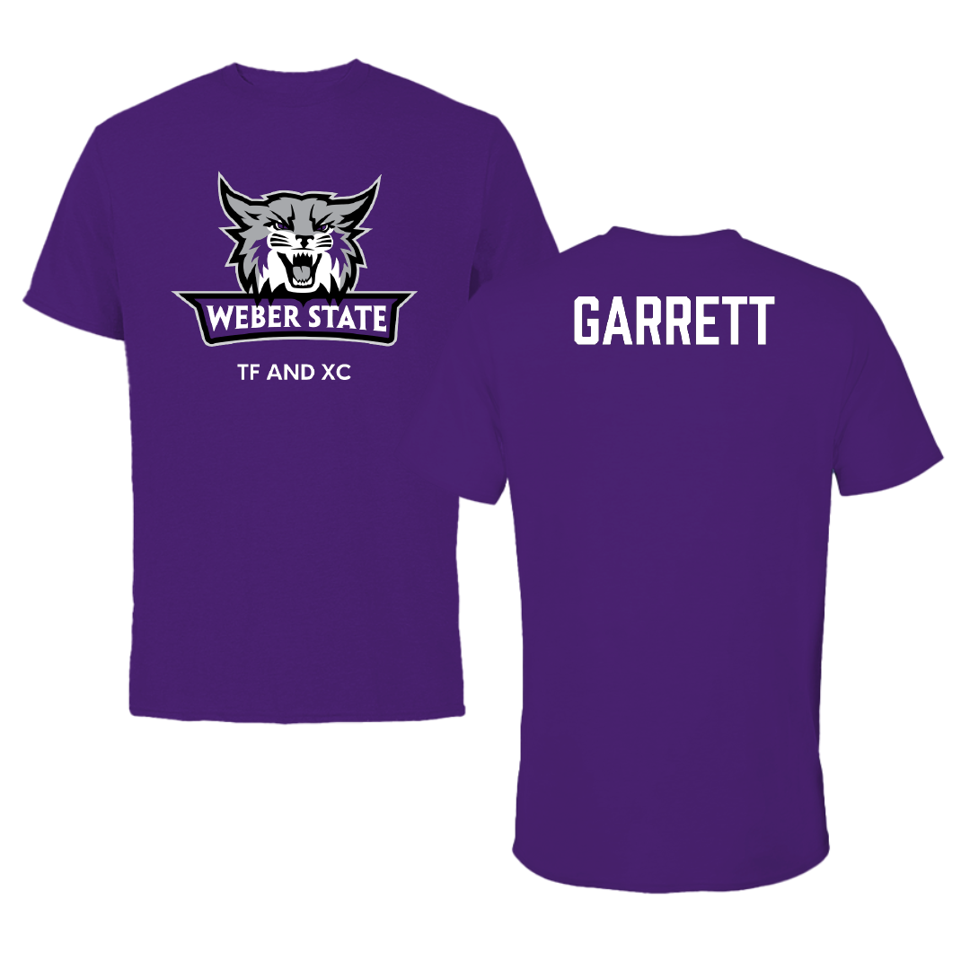 Weber State University TF and XC Purple Performance Tee - Brogan Garrett