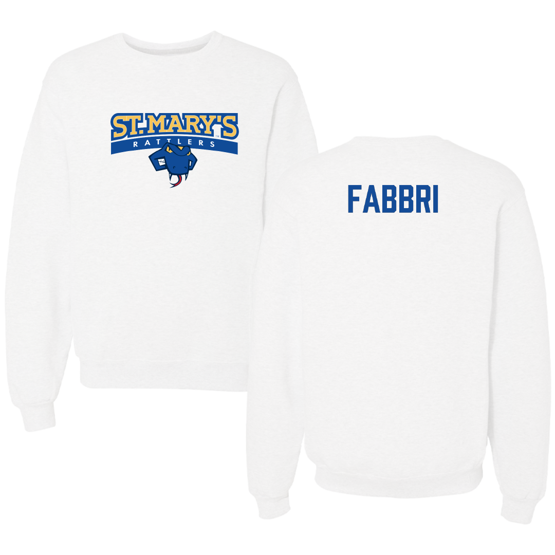 St. Mary's University (Texas) Tennis (M) White Crewneck - Leonardo Fabbri